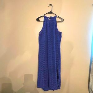A New Day/Target Small Blue Crochet Maxi Dress